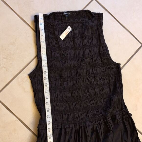 NWT Madewell Keeran Midi Dress Molasses Dark Brown Size L - Picture 8 of 15